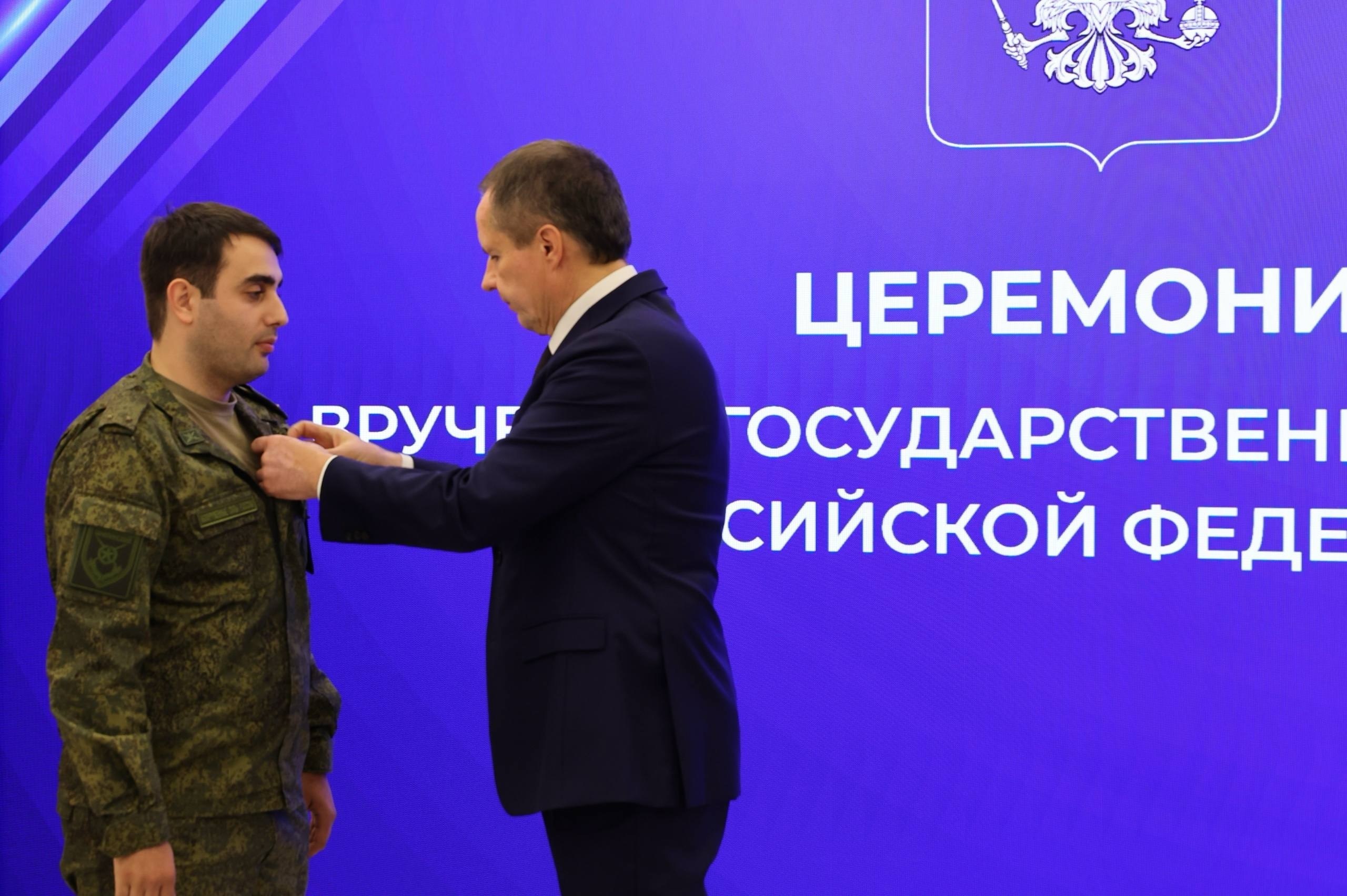 Орден Мужества вручили ветерану специальной военной операции Фамилу Садыгову