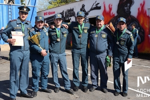 Команда пожарно-спасательной части Гулрыпшского района стала победителем открытого Чемпионата МЧС по пожарно-спасательному спорту