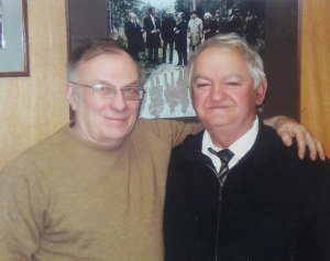 На снимке:  С.Куняев (слева) и М.Ласуриа в редакции журнала «Наш современник»
